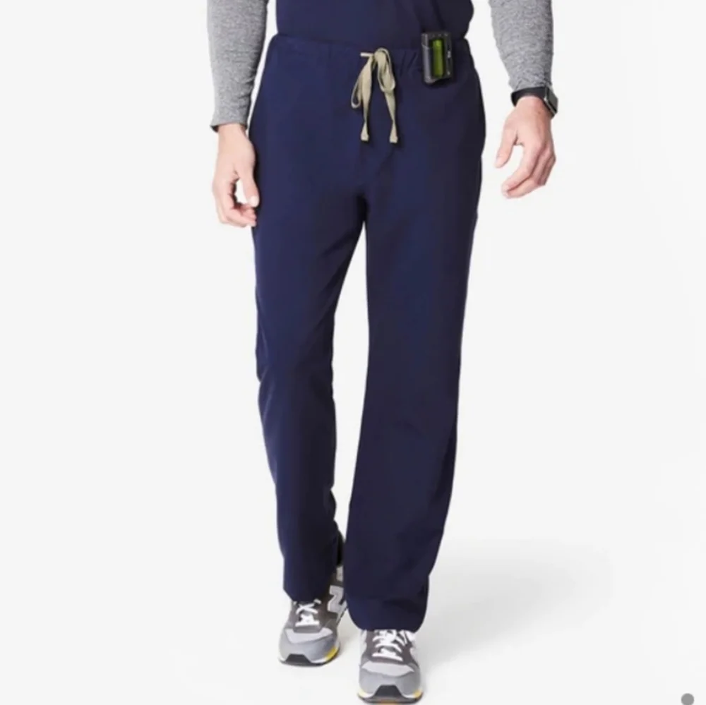 Figs Technical Collection Pull On Tie Waist Straight Leg Scrub Pants Tall - Picture 1 of 11